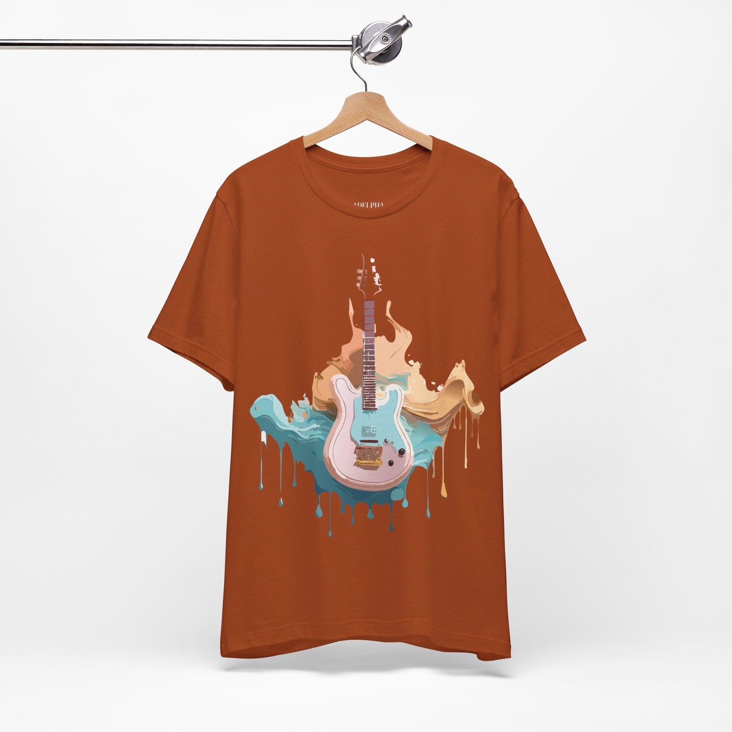Music Graphic Unisex 100 Cotton Vintage Art with Musical Elements Tee 51