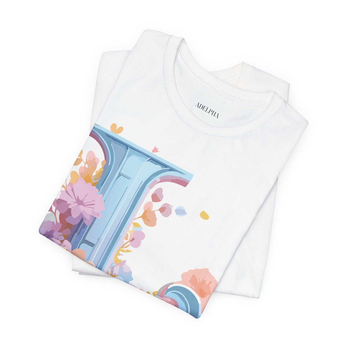 Letter L Graphic Unisex Cotton Bella+Canvas Tee with Art Letter Design