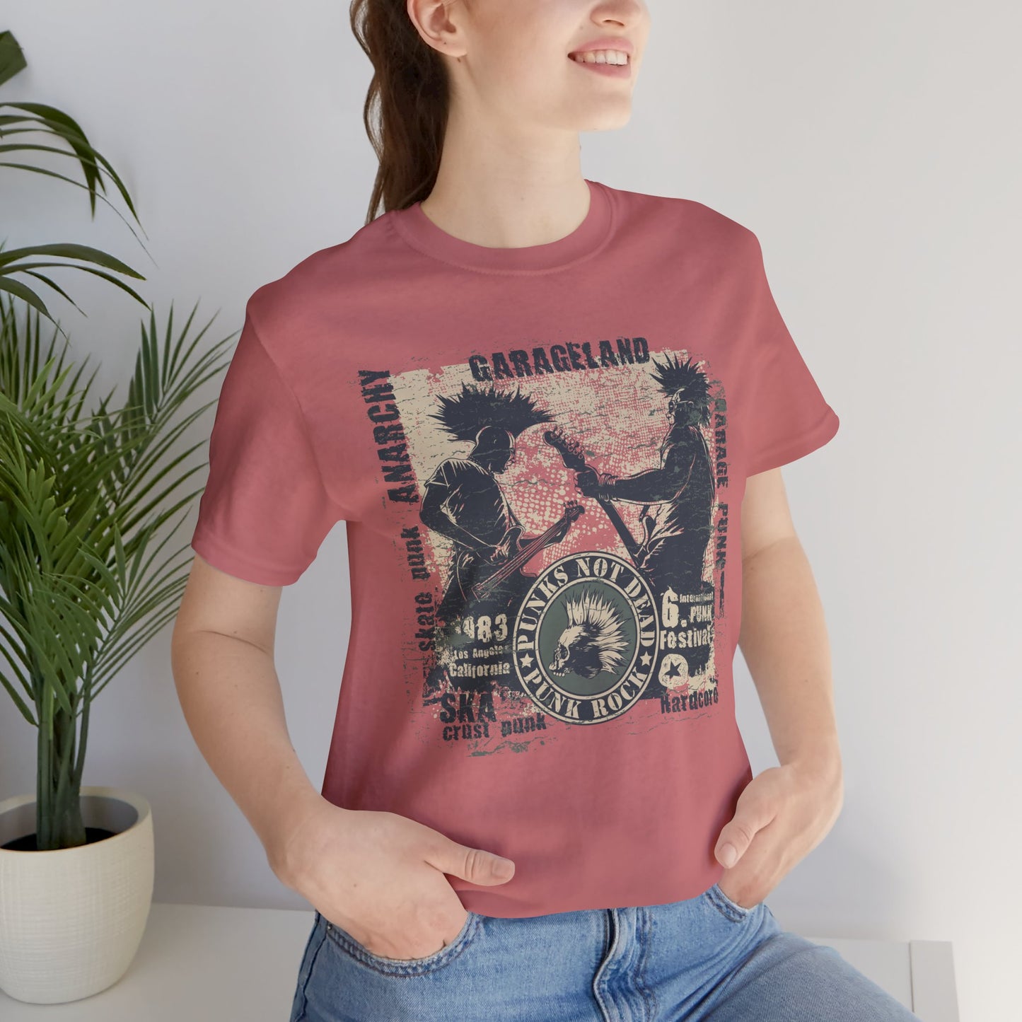 Punk Rock Graphic Tee, Retro Graphic T-Shirt, Artistic Vintage T-Shirt, Vintage Shirt, Retro Tee, Art Design Music Tees