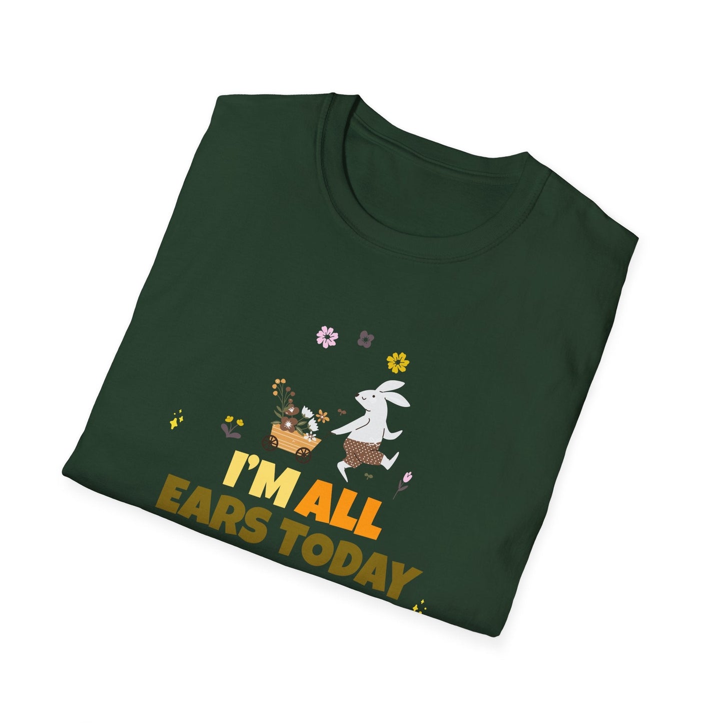 Easter Bunny T Shirt Unisex Gildan Softstyle Tee 100 Percent Ring Spun Cotton Easter Design
