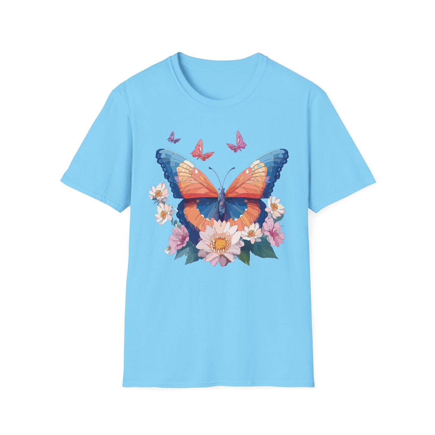 Monarch Butterfly Unisex Softstyle Tee Gildan 64000 Lightweight Breathable 100 Cotton Tee