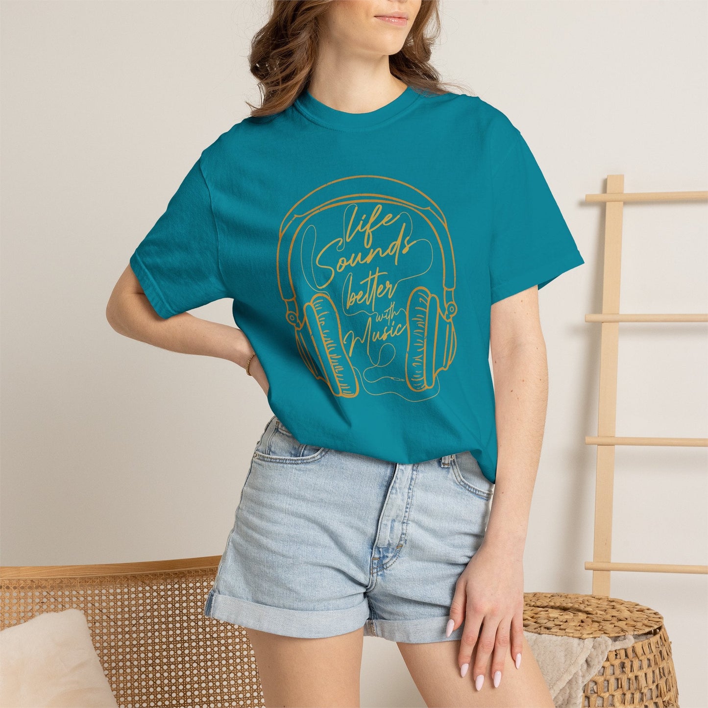 Music Graphic Design Unisex Cotton T-shirt t1