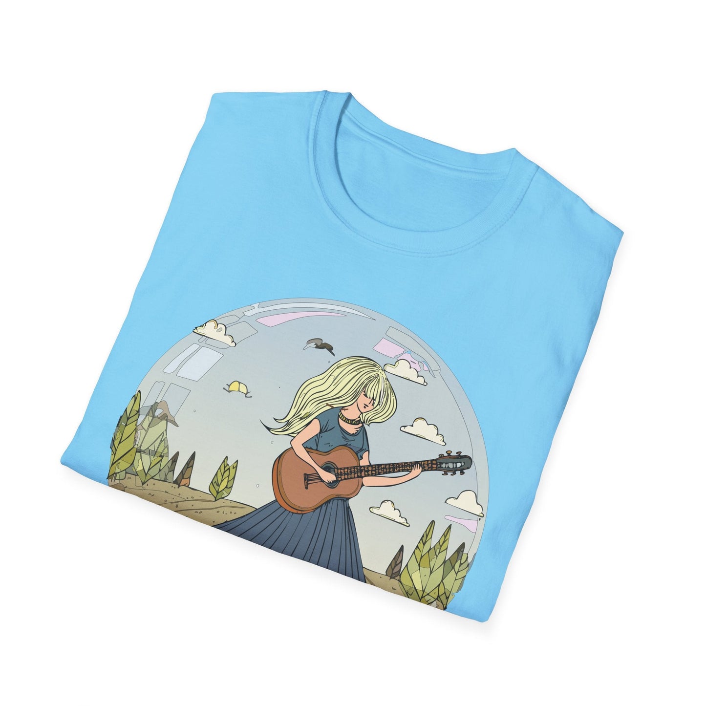 Womens Graphic T Shirt Art Design Tee Softstyle Cotton Ring-Spun Unisex Short Sleeve