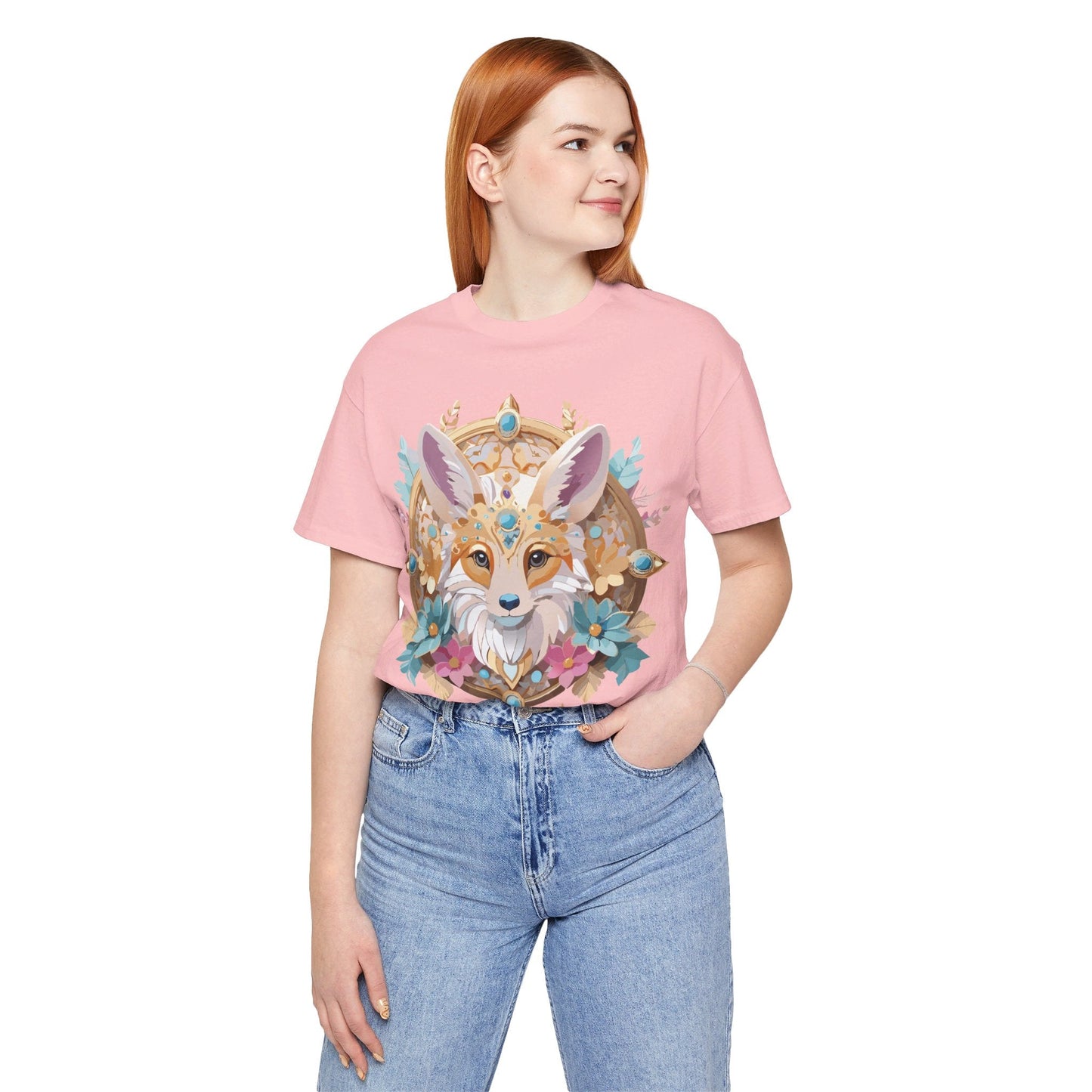 Adelpha Medallion Graphic Tee Unisex Short Sleeve Vintage Inspired Art Design Shirt