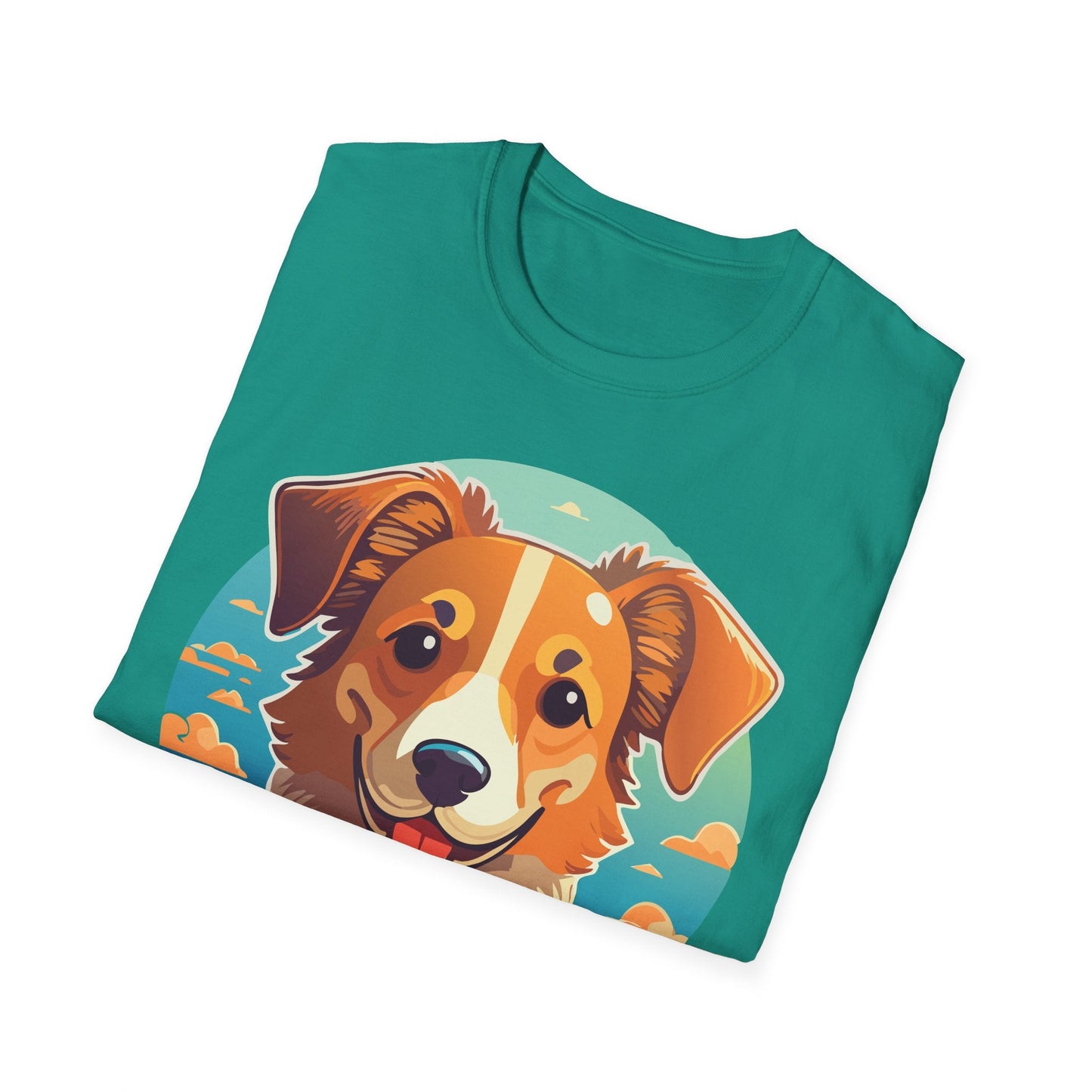 Dog Shirt Unisex Animal Tee One Hundred Percent Cotton Softstyle Gildan 64000
