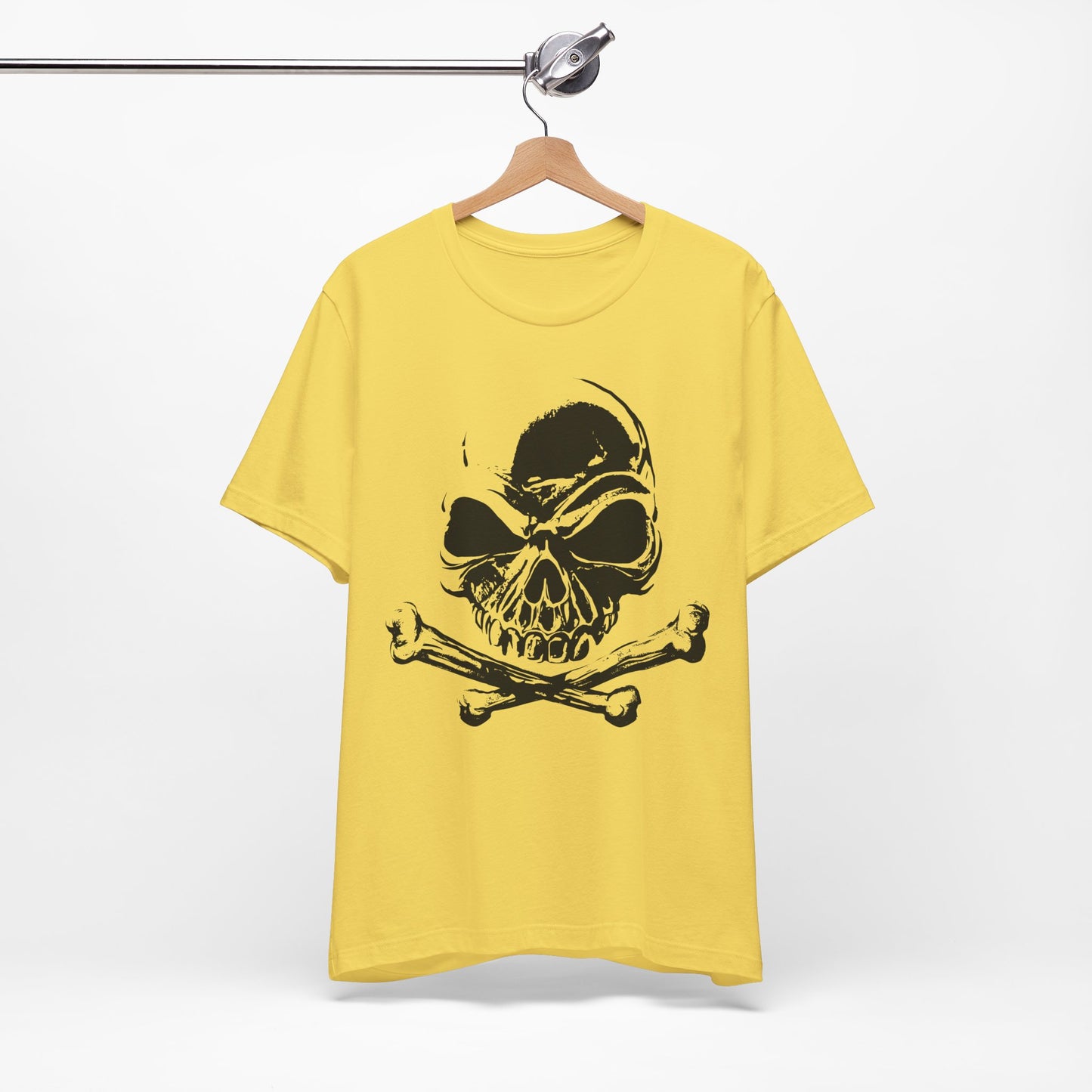 Black Skull Graphic Design Tee, Skull Shirt, Vintage Tees, Art Design T-Shirt, Vintage Graphic Tee, Art Shirts with Skulls