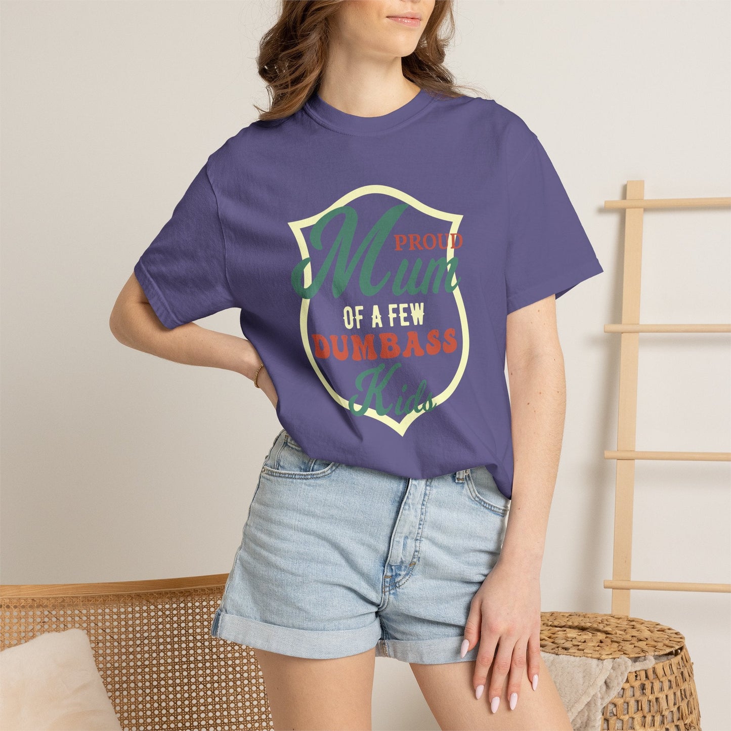 Mom T-shirt Mother's Day Mama Tee Unisex Comfort Colors Garment-Dyed Cotton h44