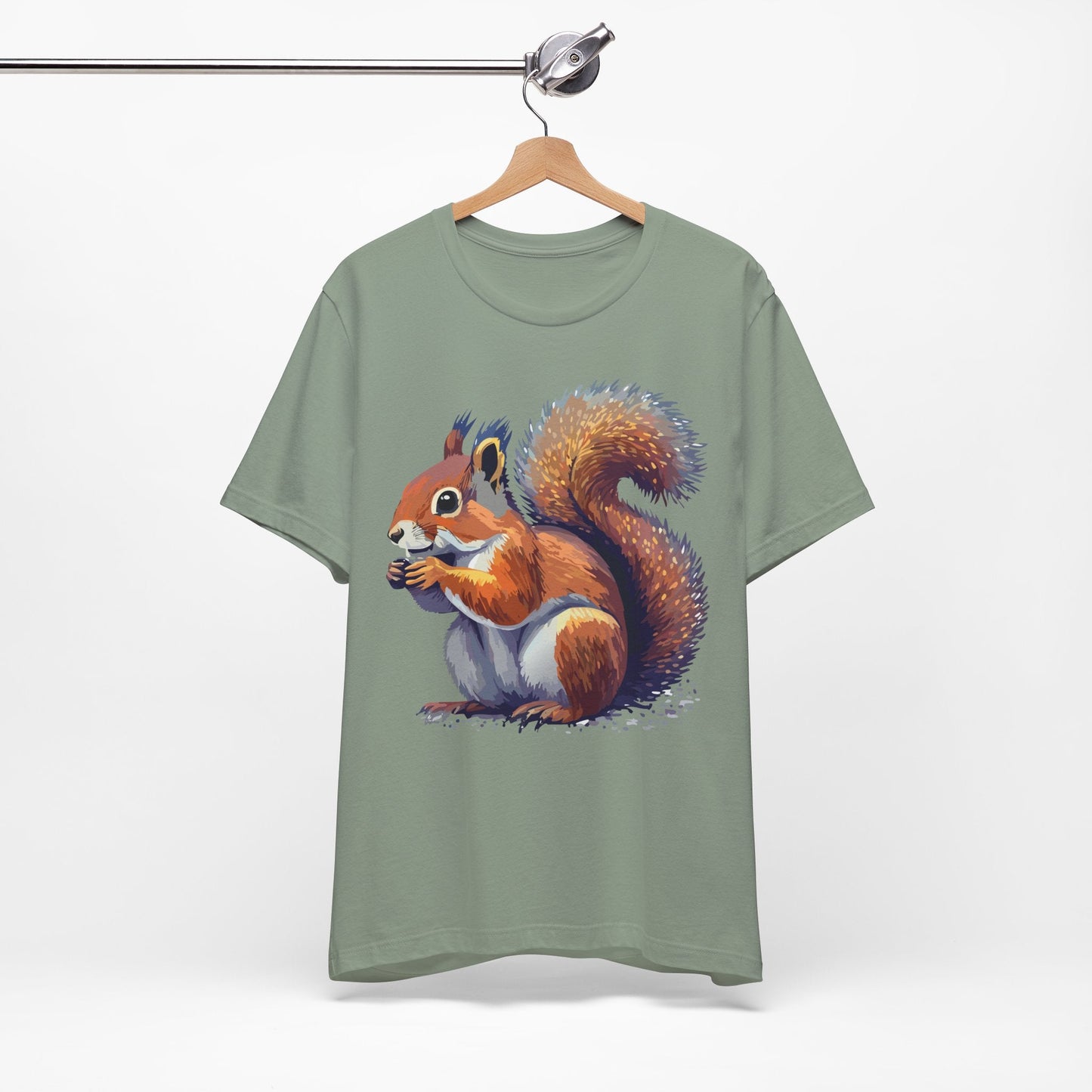 Unisex Animal Print Tee Shirt With Wild Animals Artwork Gildan Softstyle 64000 Cotton