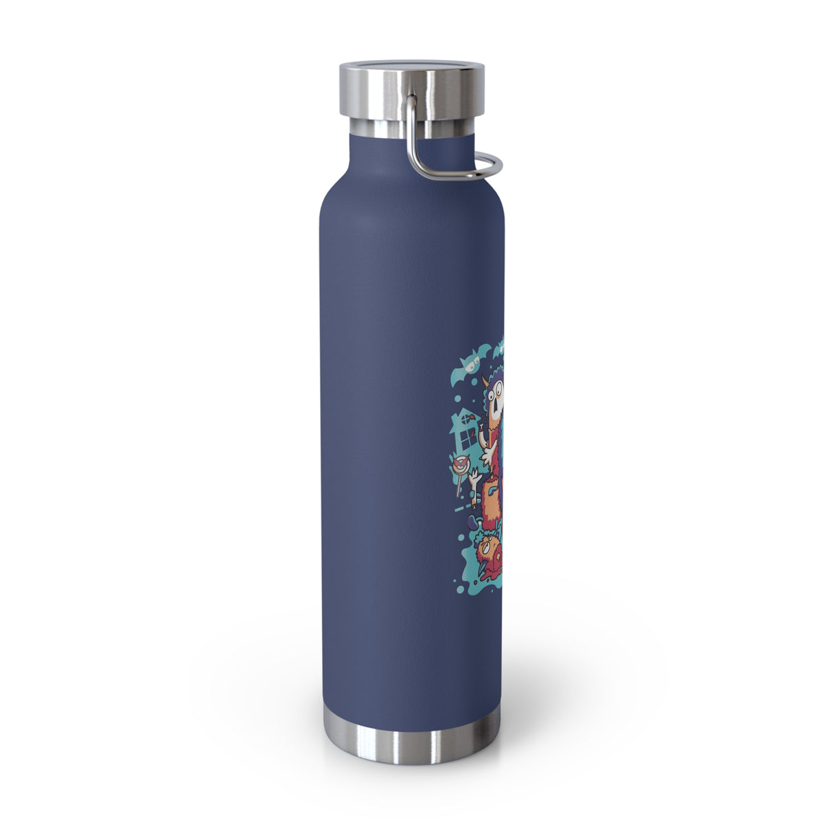 22oz Copper Insulated Water Bottle with Cartoon Design - CV73