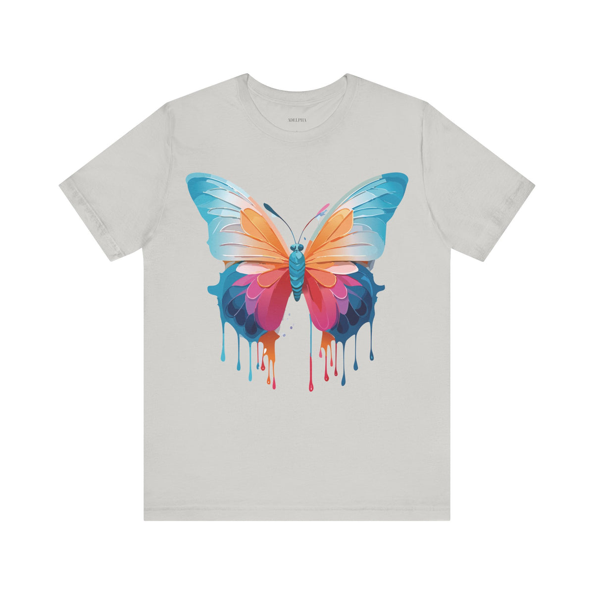 Butterfly Graphic Unisex Cotton Bella+Canvas Tee with Art Design n01