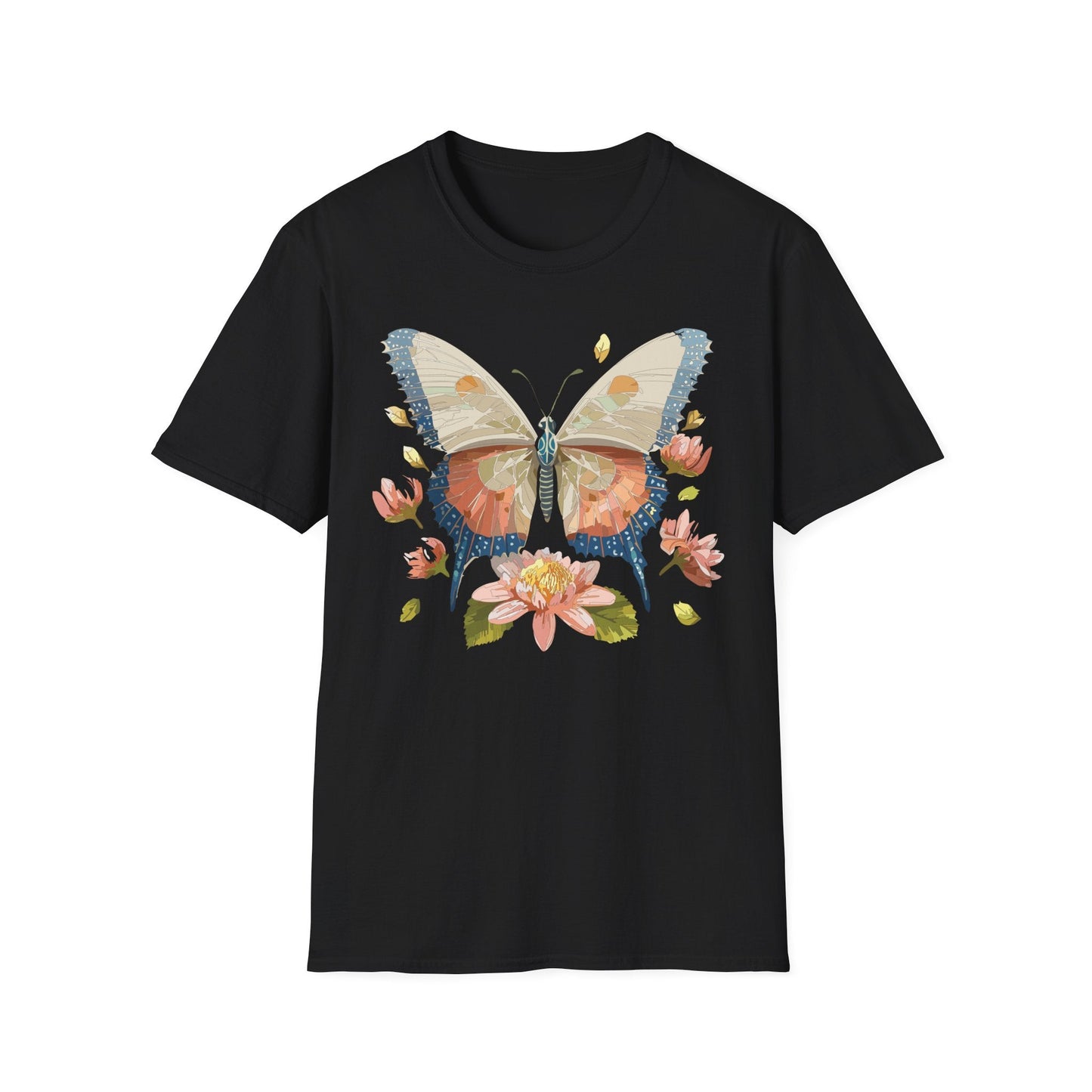 Butterfly Shirt Unisex Softstyle T Shirt Gildan 64000 100 Cotton Monarch Butterfly Gift