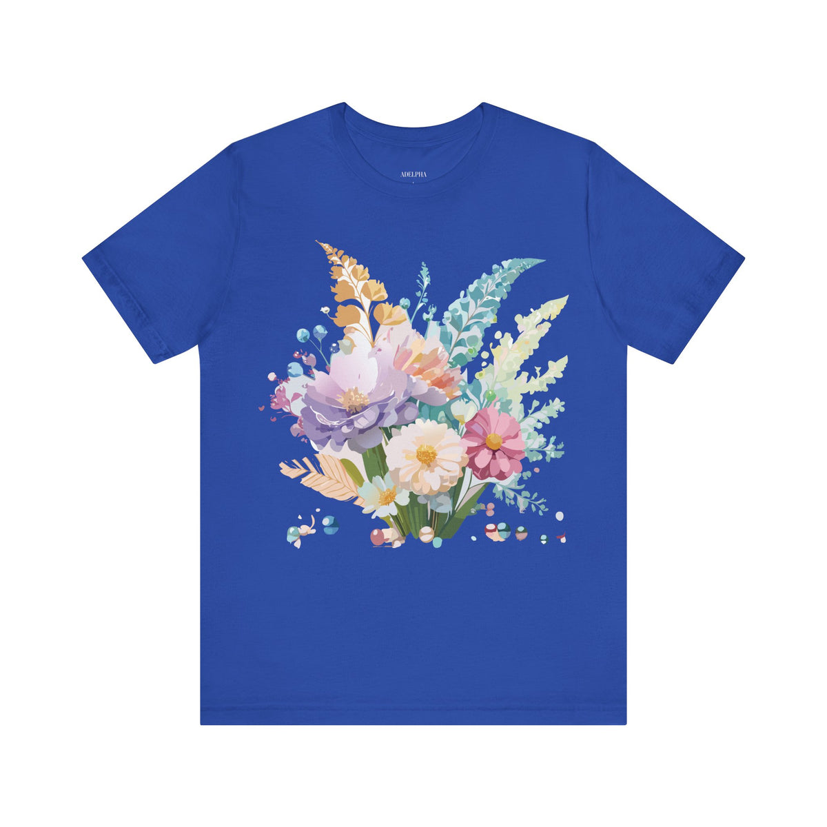 Floral Graphic Tee Shirt - Bella+Canvas Unisex 100 Cotton 10