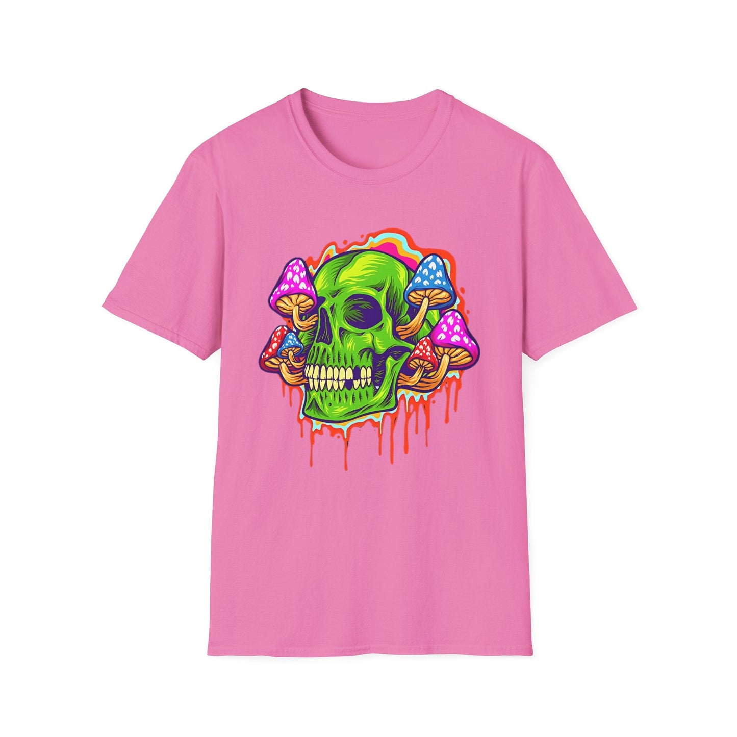 Skull Tee Shirt Unisex Skeleton Shirt With Skull Design Gildan Softstyle 64000 Cotton Tee