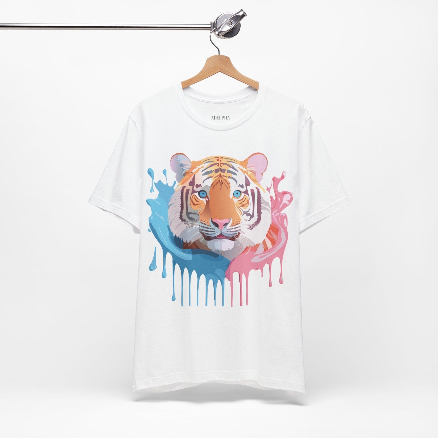 Tiger Graphic T Shirt Unisex Short Sleeve Tee By Adelpha Artwork Vintage Inspired