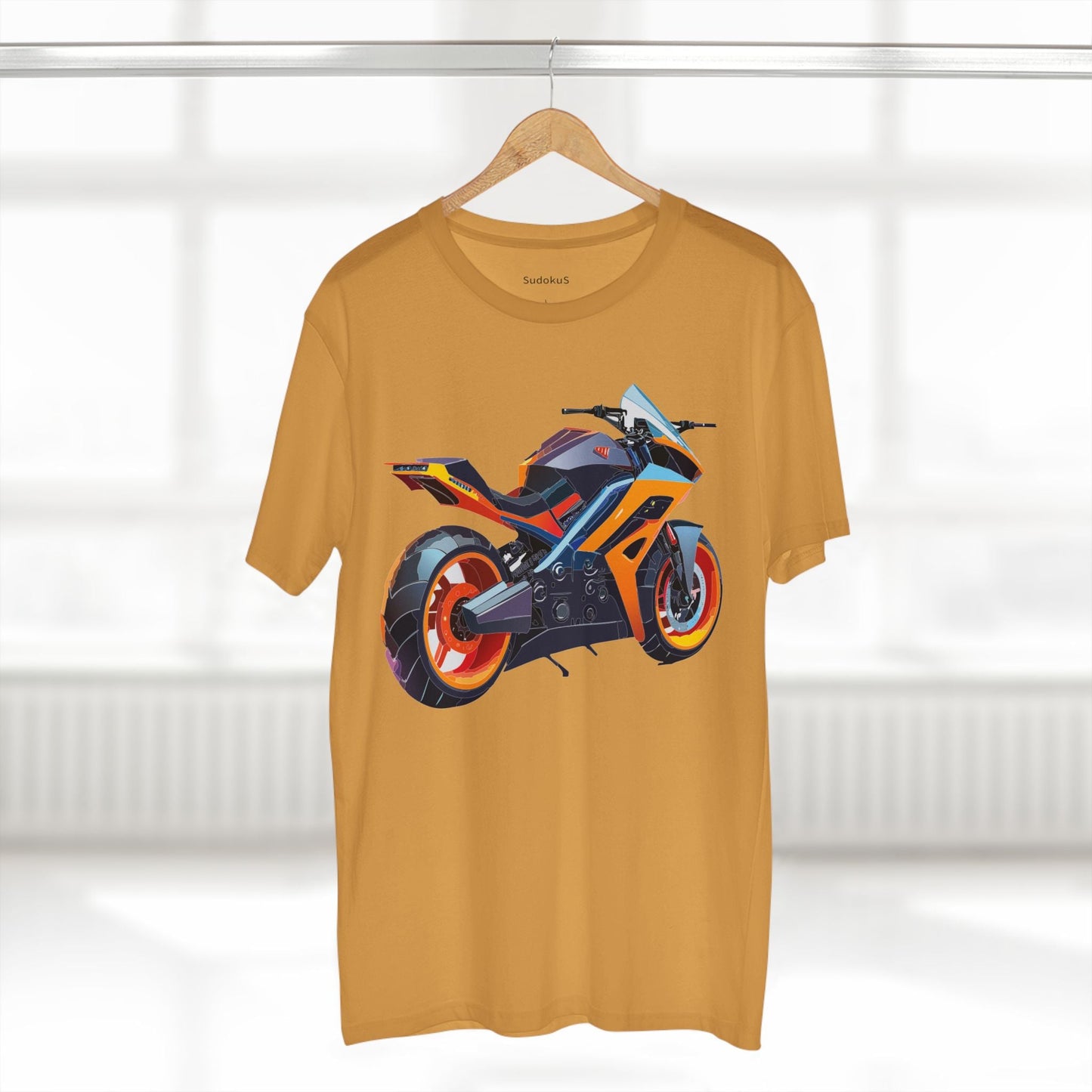 Moto Bike Graphic Unisex 100 Cotton Staple Tee 30