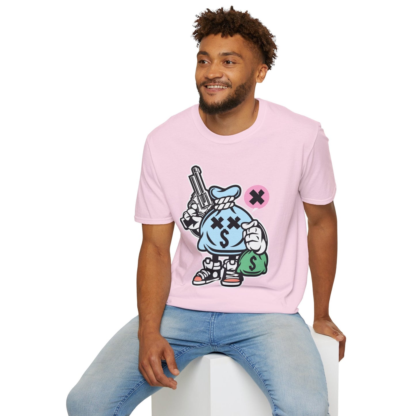 Cartoon T Shirt Animation T Shirt Funny Tee Unisex Gildan Softstyle 64000 100 Percent Cotton