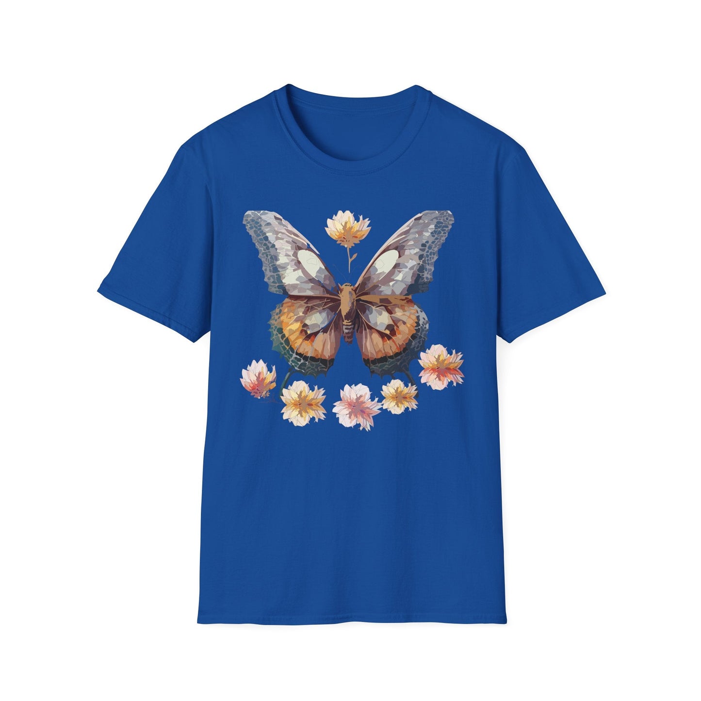 Butterfly Shirt Unisex Monarch Butterfly Tee Gildan Softstyle 64000 Ring Spun Cotton