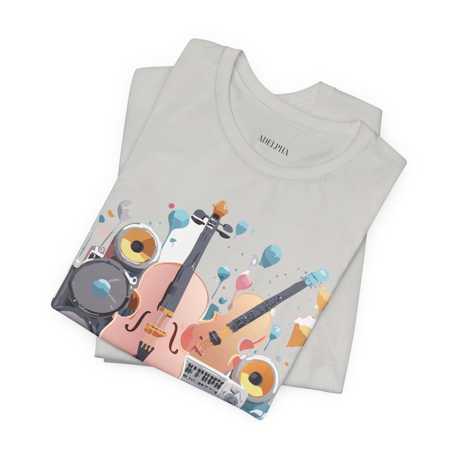 Adelpha Vintage Inspired Music Graphic T Shirt Unisex Jersey Short Sleeve Tee Artwork