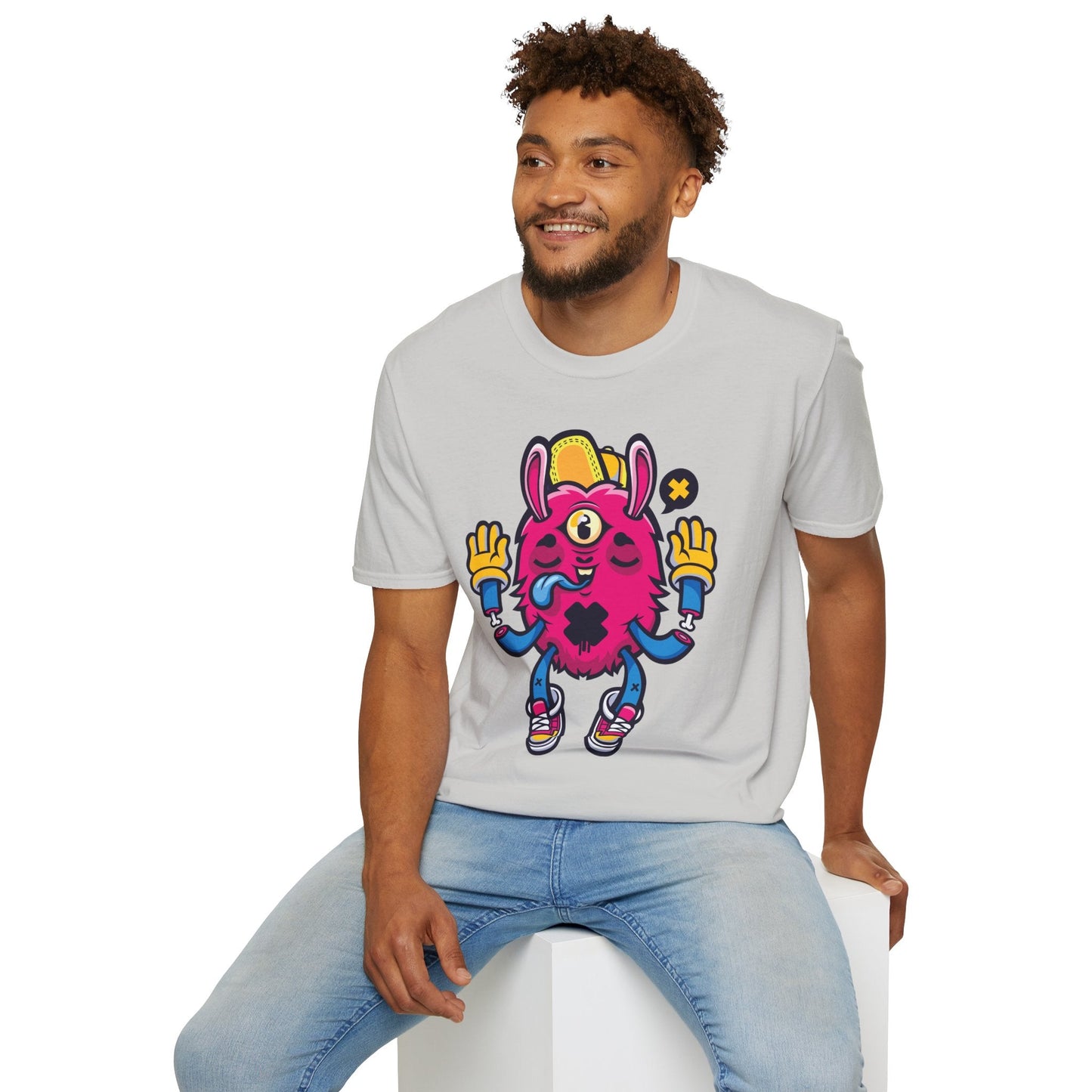 Cartoon T Shirt Animation T Shirt Funny Tee Unisex Softstyle 64000 Gildan Cotton Tee