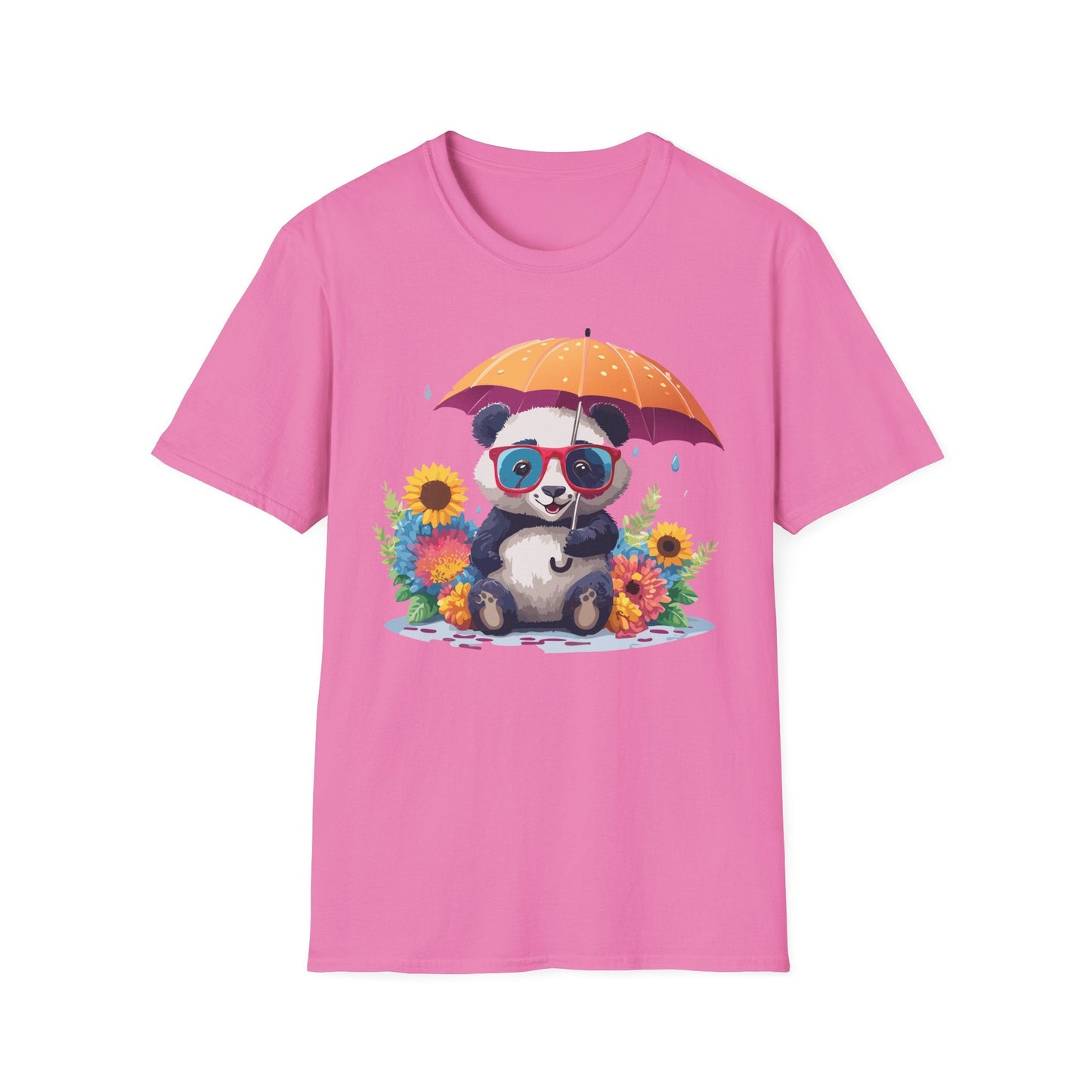 Panda Shirt Unisex Panda Tee Animal Graphic T Shirt Softstyle 64000 Cotton Breathable Everyday