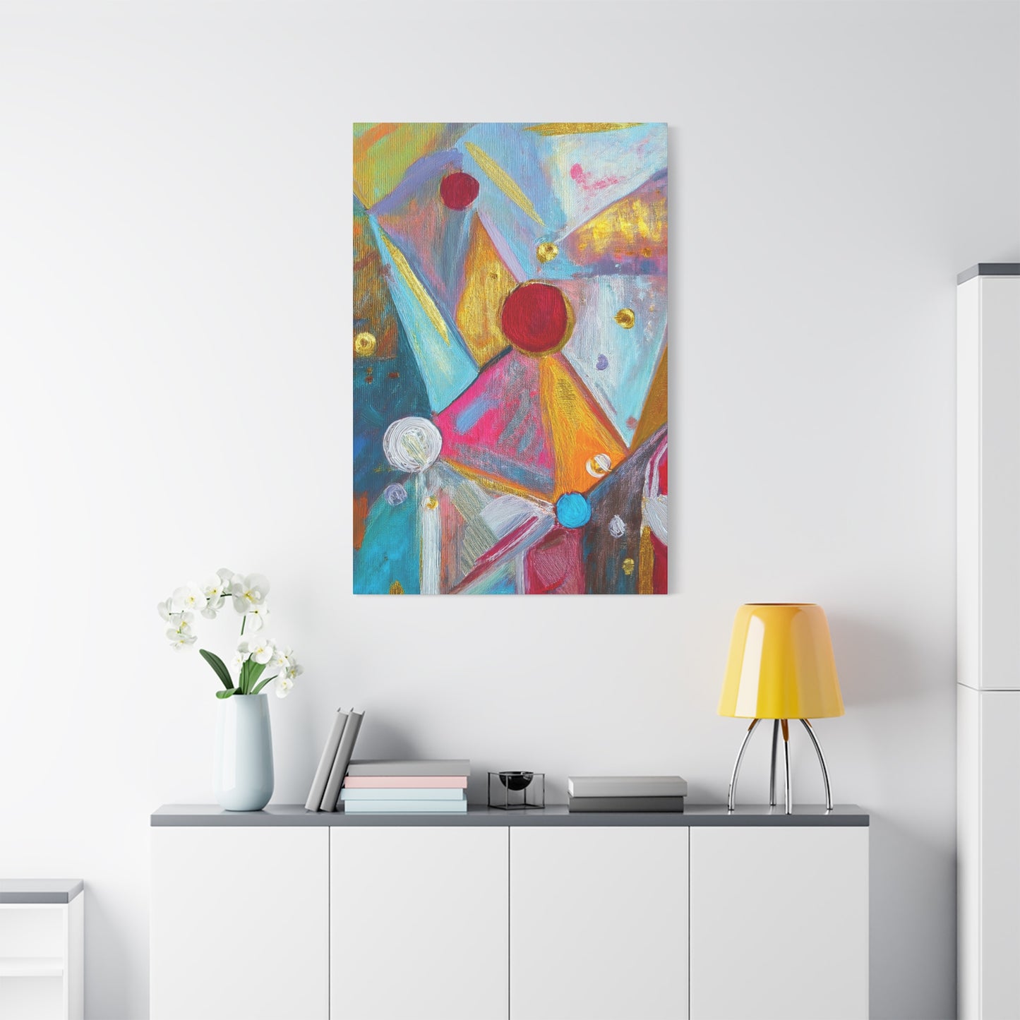 Abstract Oil Painting Print Canvas 20x24,20x30,24x30 24x32,24x36,30x40 32x48,36x48,40x60 Pine-Wood Inner Frame ABS-173