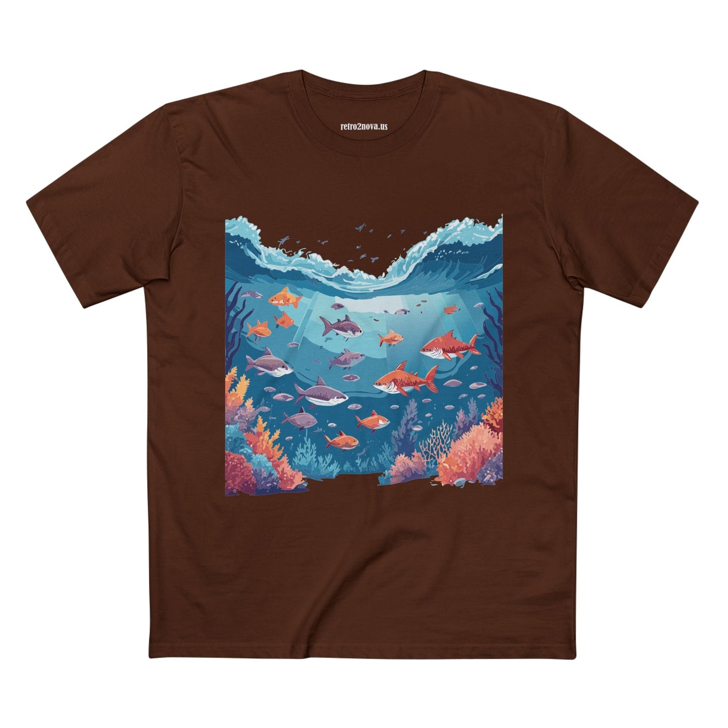 Ocean Pacific OP11 Ocean Shirt Unisex Premium Cotton Tee With Original Art Design Retro2Nova