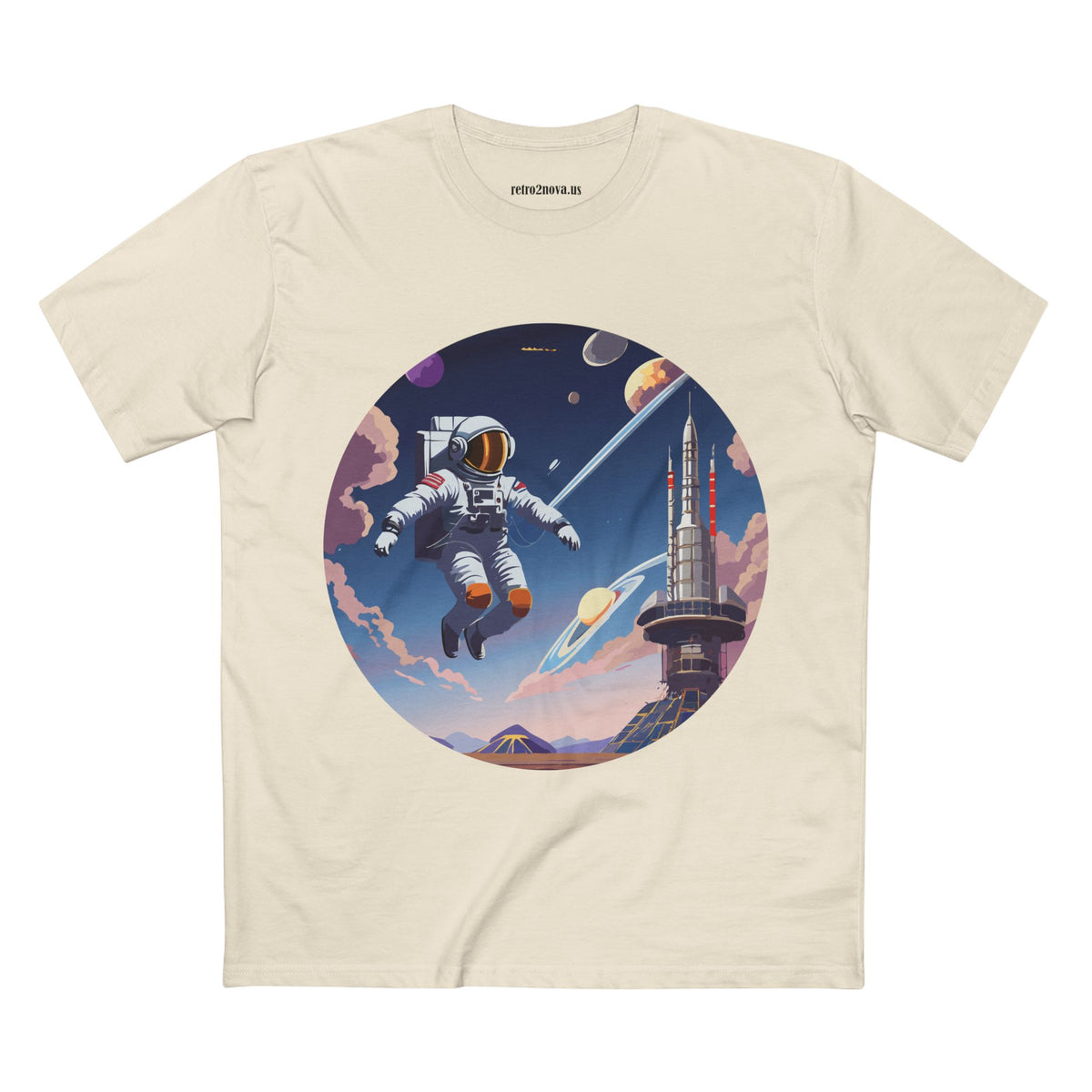 Cosmos Astronaut Graphic Tee Staple Unisex 100 Cotton Tee Shirt - CS-30