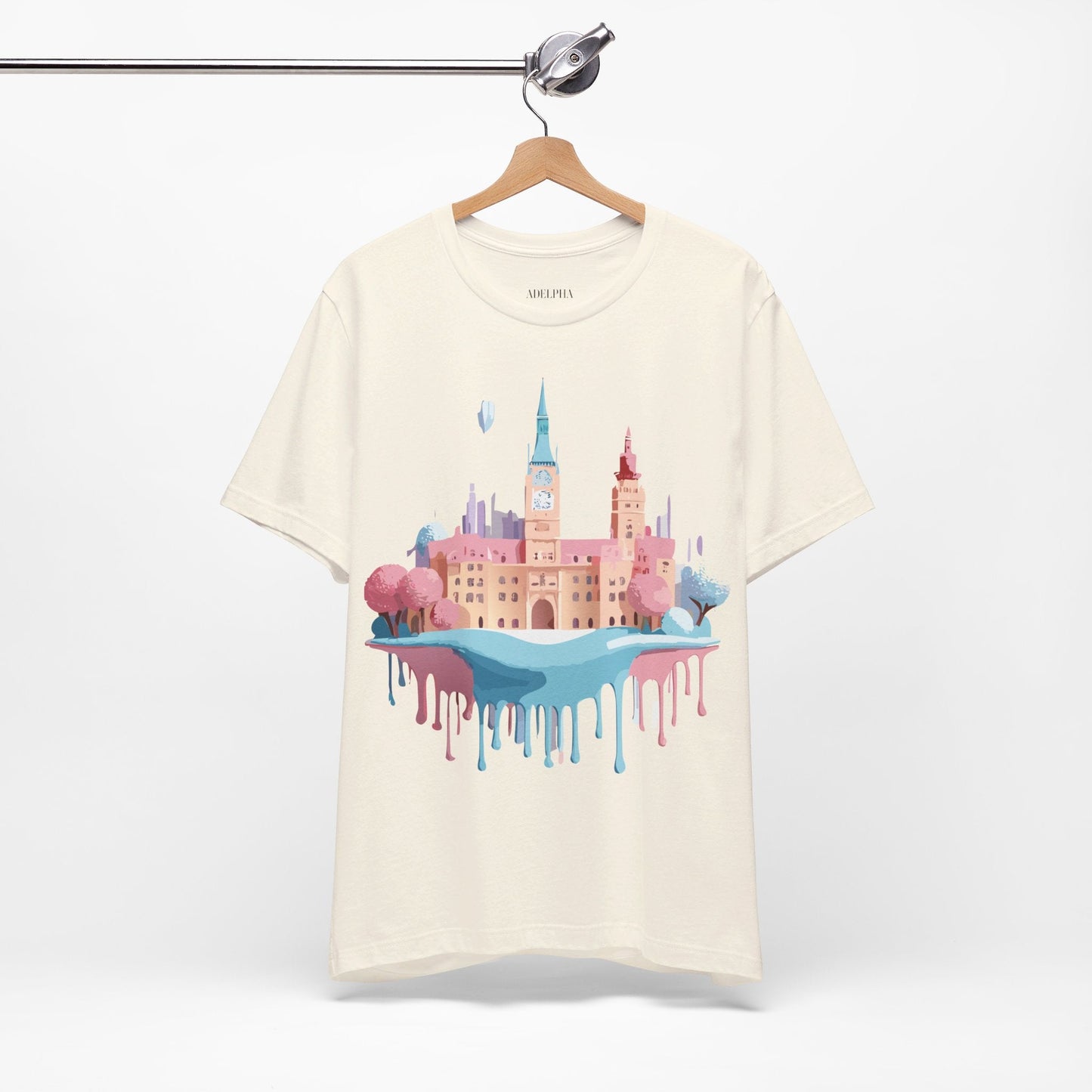 Tourist Shirt Prague Graphic Tee Unisex Jersey Short Sleeve Vintage Style Adelpha