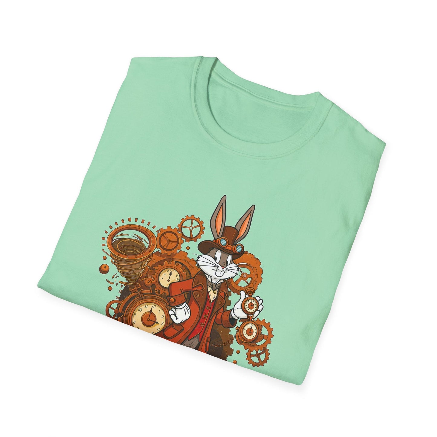 Cartoon Bunny Graphic Unisex Cotton Animal Animation Artwork Design Tee 40