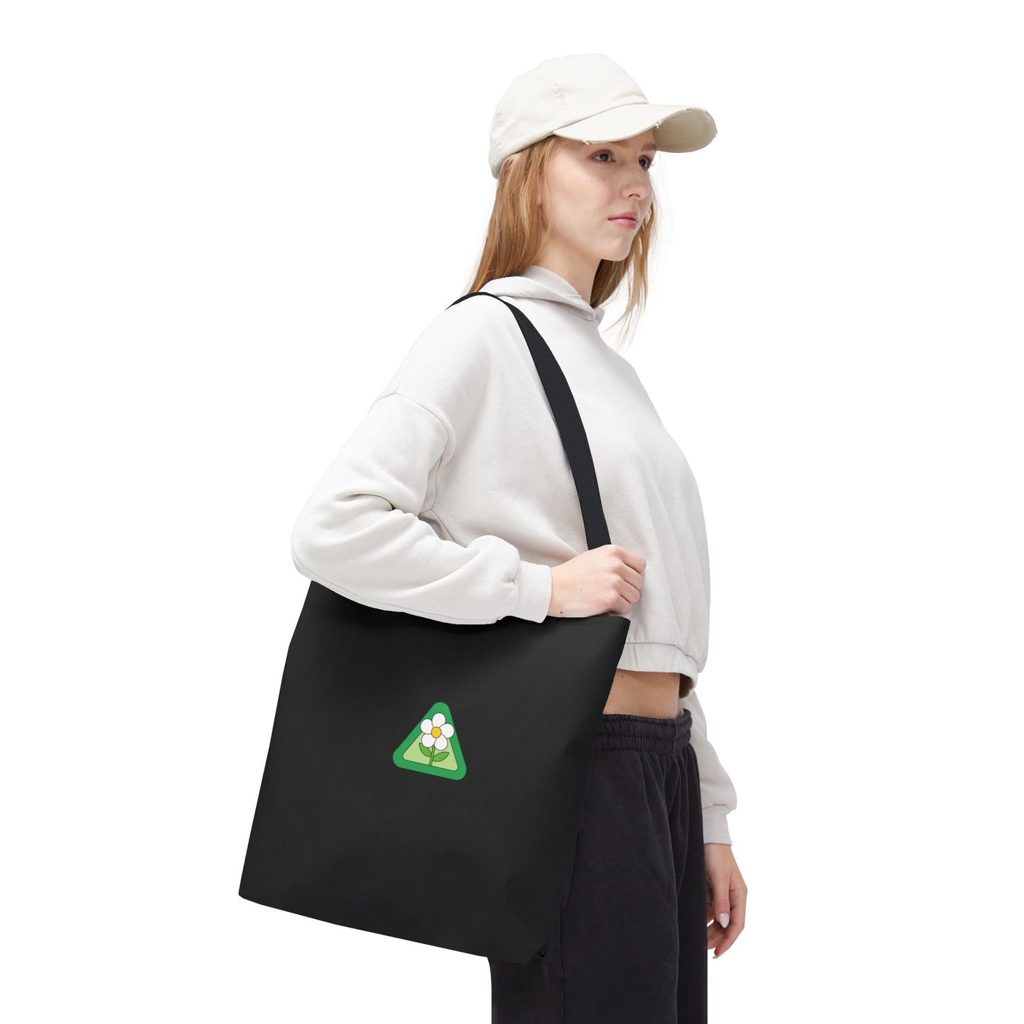 ECO BLACK COLOR CANVAS BAG HIGH-QUALITY 100% SPUN POLYESTER 3 SIZES BAG-E5