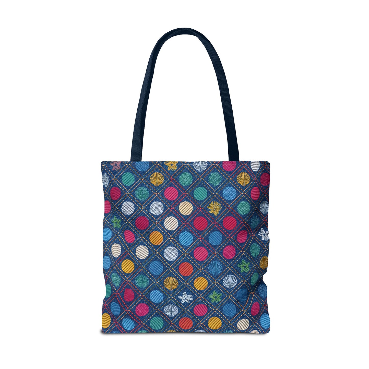 Denim Fabric Imitation Print Unisex Canvas Bag Poly Spun 3 Sizes Tote Bag 182-6