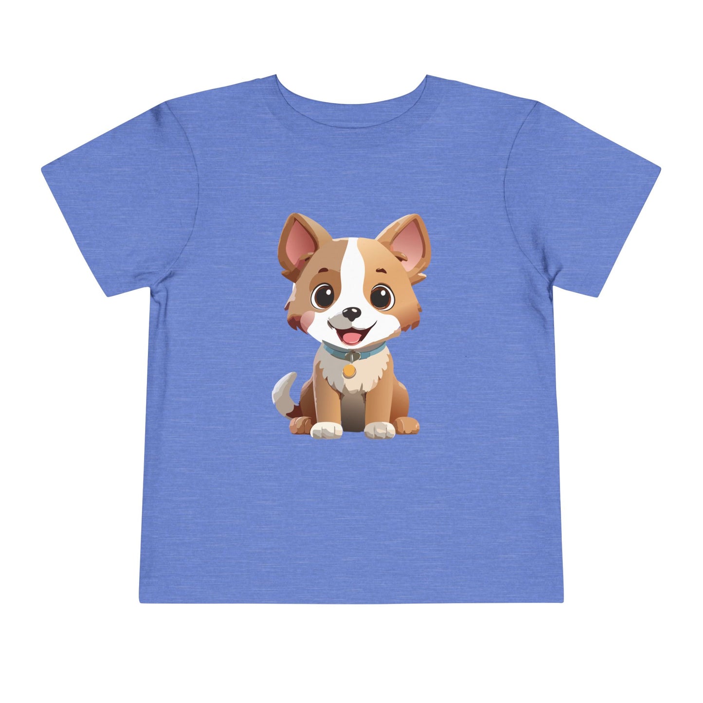 Bonita camiseta de manga corta para niños pequeños con diseño de cachorro: regalo adorable para amantes de las mascotas (2 a 5 años)