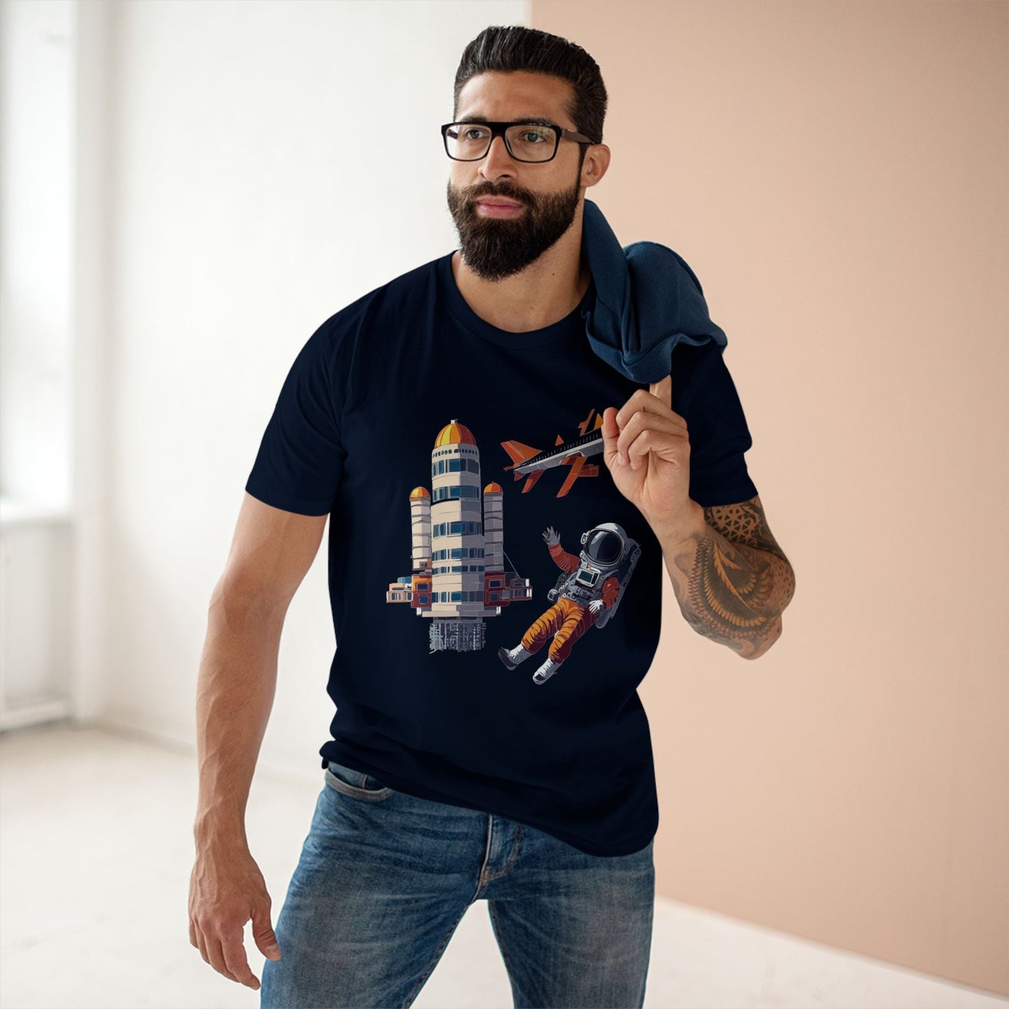 Cosmos Astronaut Shirt CS 17 Unisex Premium Cotton Tee With Original Art Design Edition