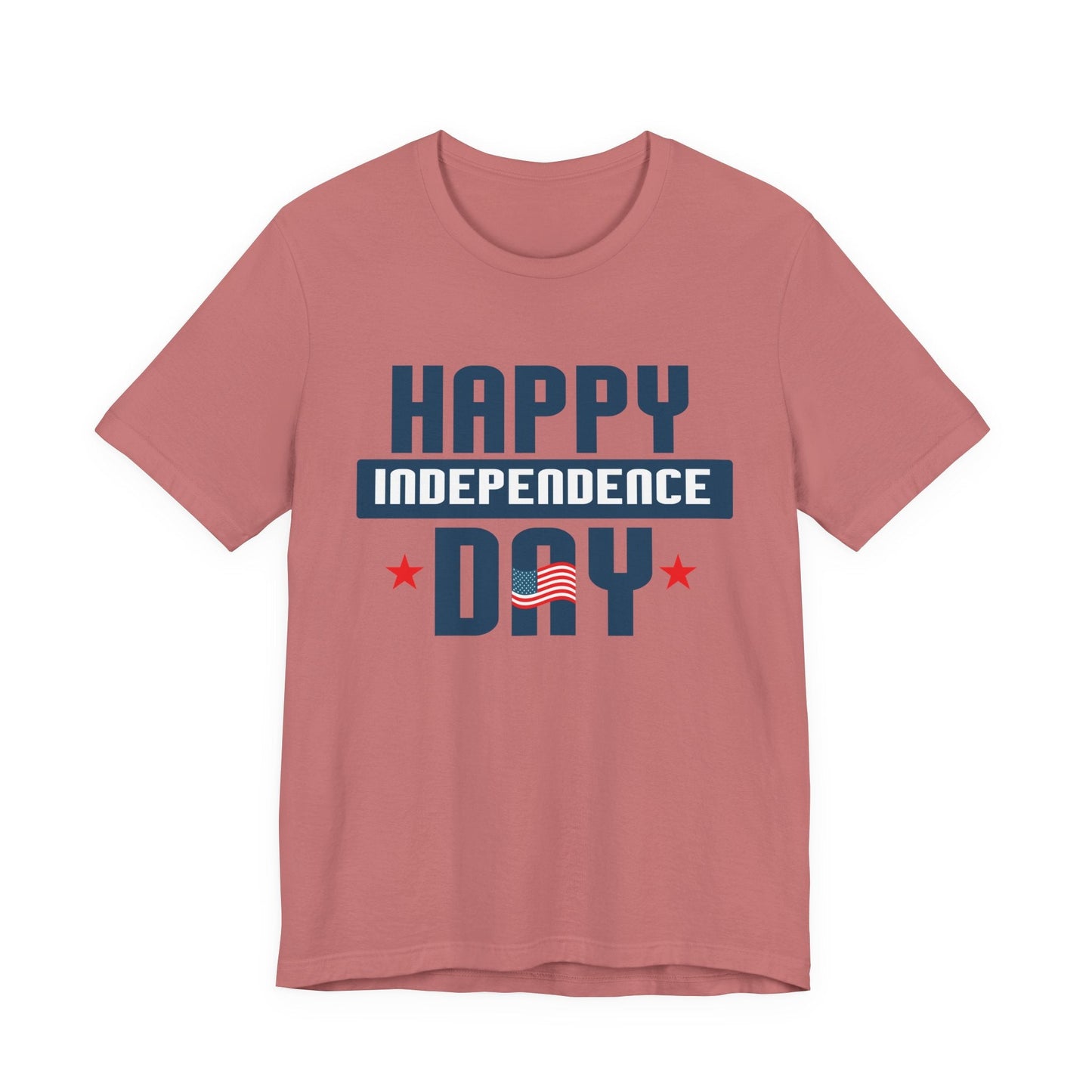 Happy Independence Day Graphic Unisex Cotton T-Shirt 017