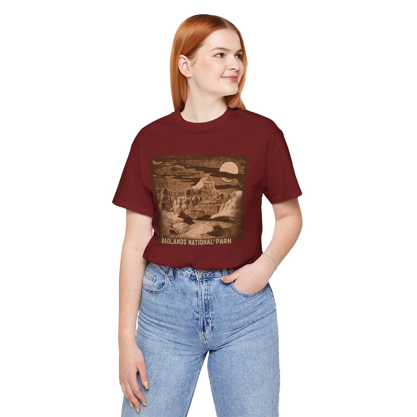 Badlands Retro Poster Graphic Design Tee, Badlands Shirt, Vintage Tees, Art Design T-Shirt, Graphic Tee, Retro Art Shirts