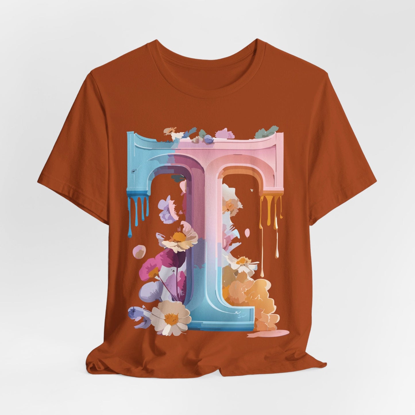 Unisex Graphic Letter T Shirt by Adelpha Vintage Inspired Art Tee Short Sleeve Premium