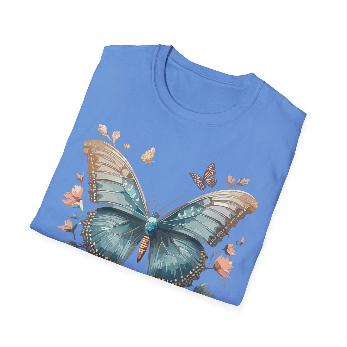 Butterfly Shirt Unisex Monarch T Shirt Gildan Softstyle 64000 Ring Spun Cotton Tee Breathable Comfort