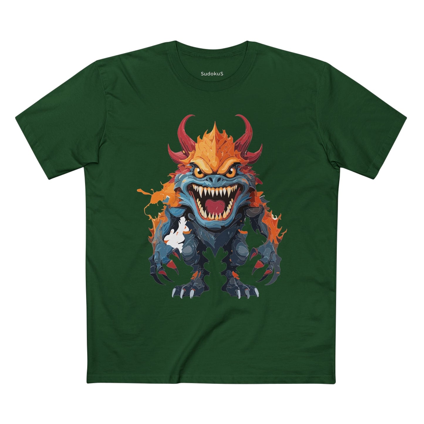 Cartoon Monsters Graphic Unisex 100 Cotton Staple Tee 33