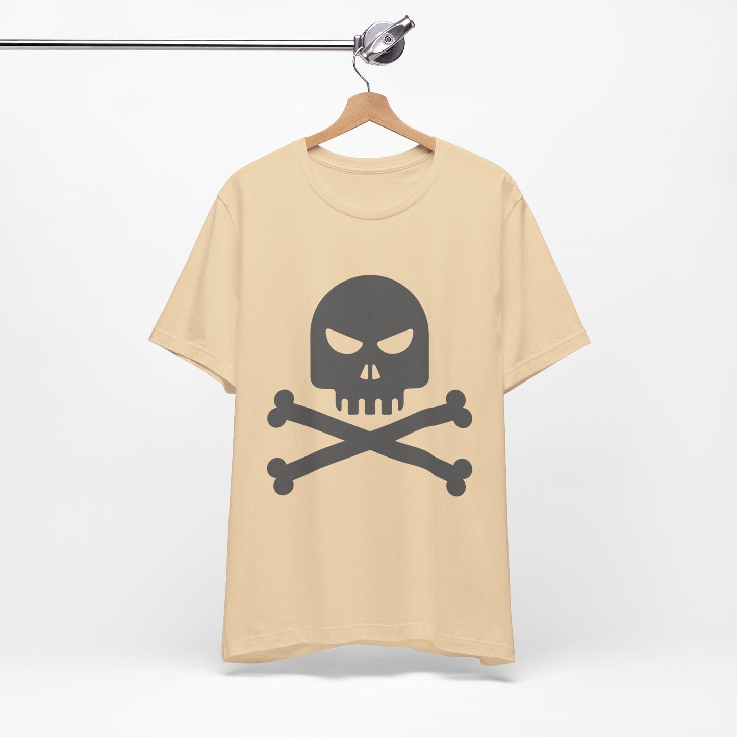 Unisex-T-Shirt aus Baumwolle mit Totenkopf