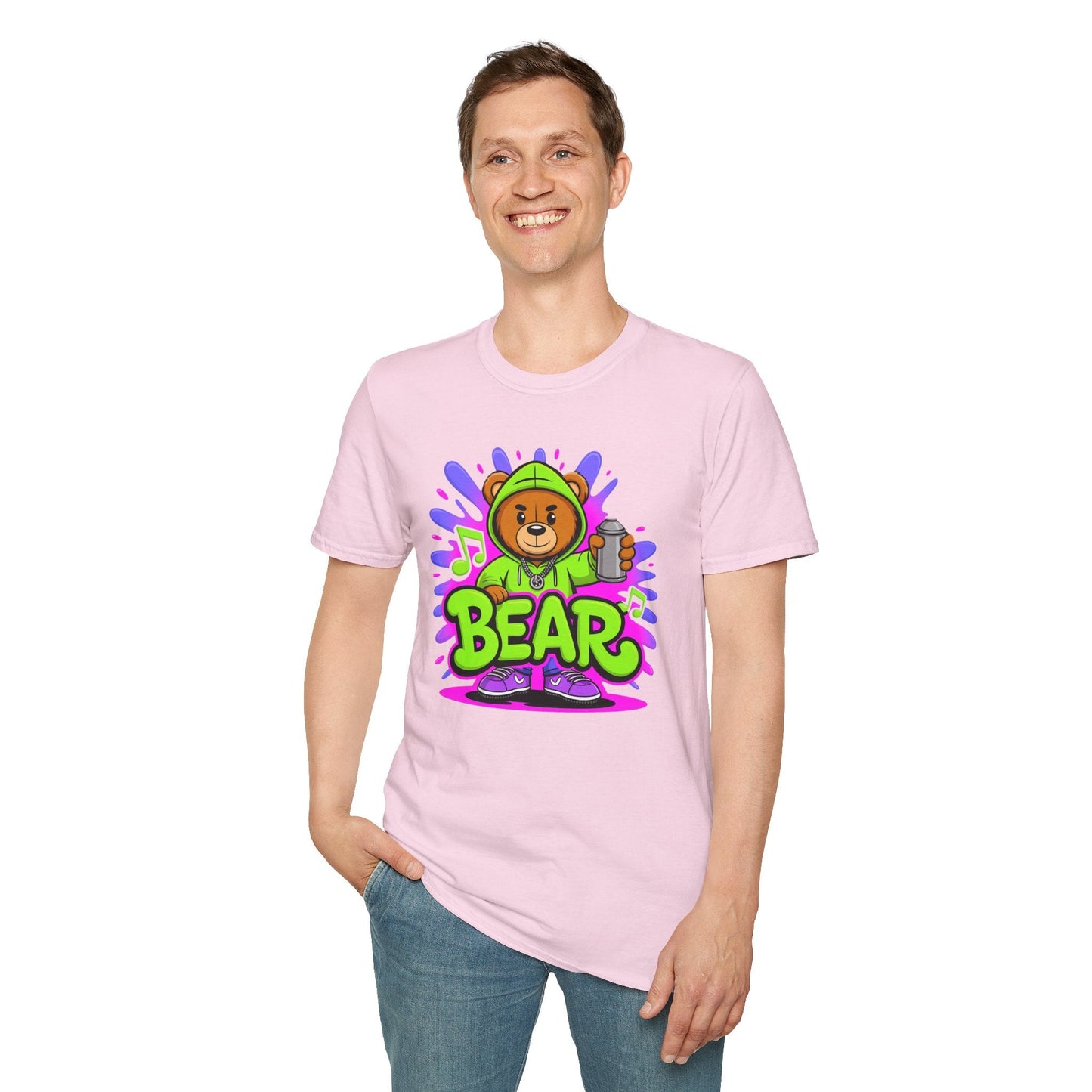 Cartoon Animation Shirt For Unisex Cotton Gildan Softstyle Tee With Funny Animals
