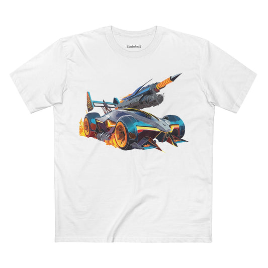 Car Graphic Unisex 100 Cotton Staple Tee 5