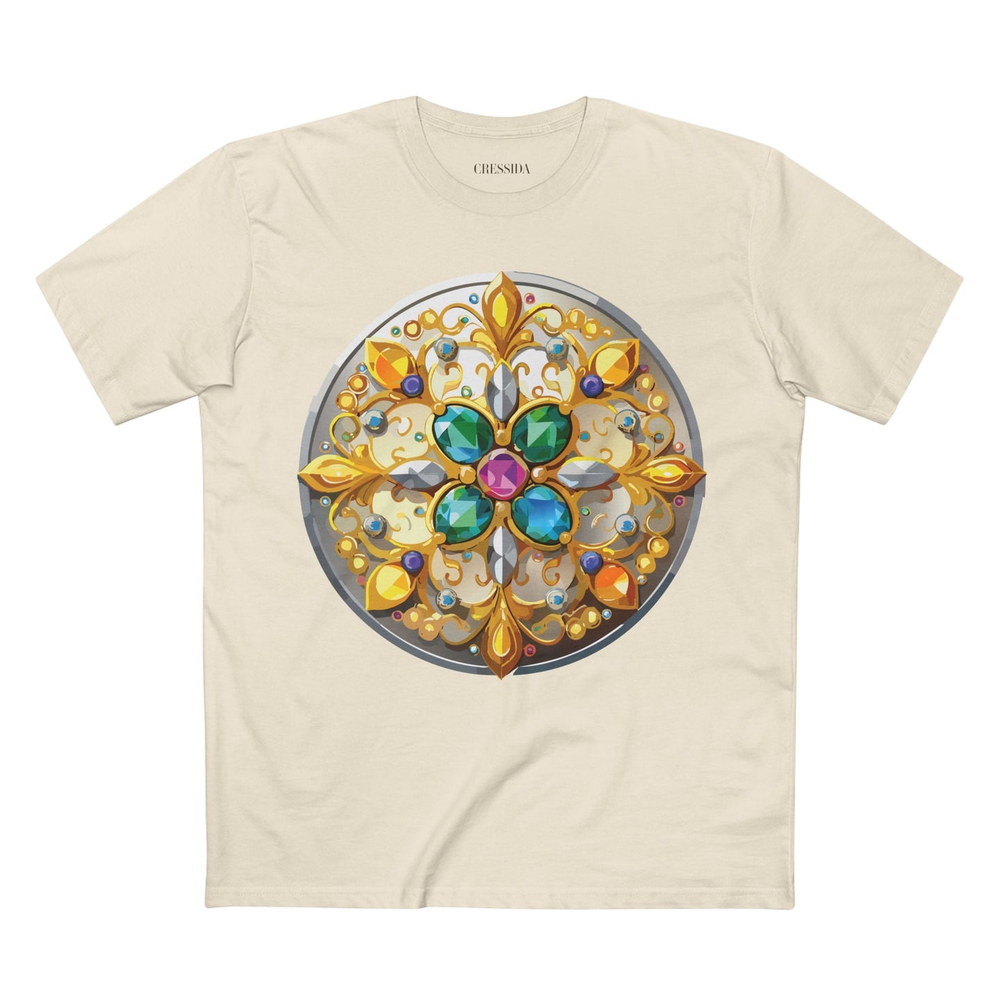 Medallion Graphic T-Shirt Unisex 100 Cotton With Gold Art Design Medal Tee 7