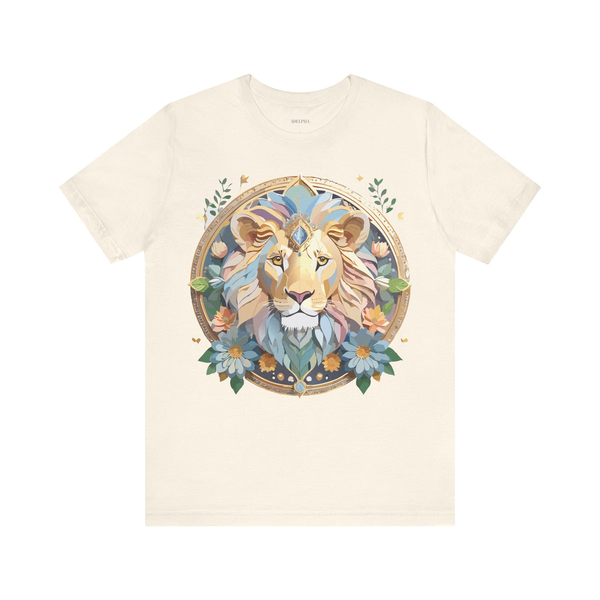 Medallion Graphic Unisex Cotton Bella+Canvas Tee with Art Design d34