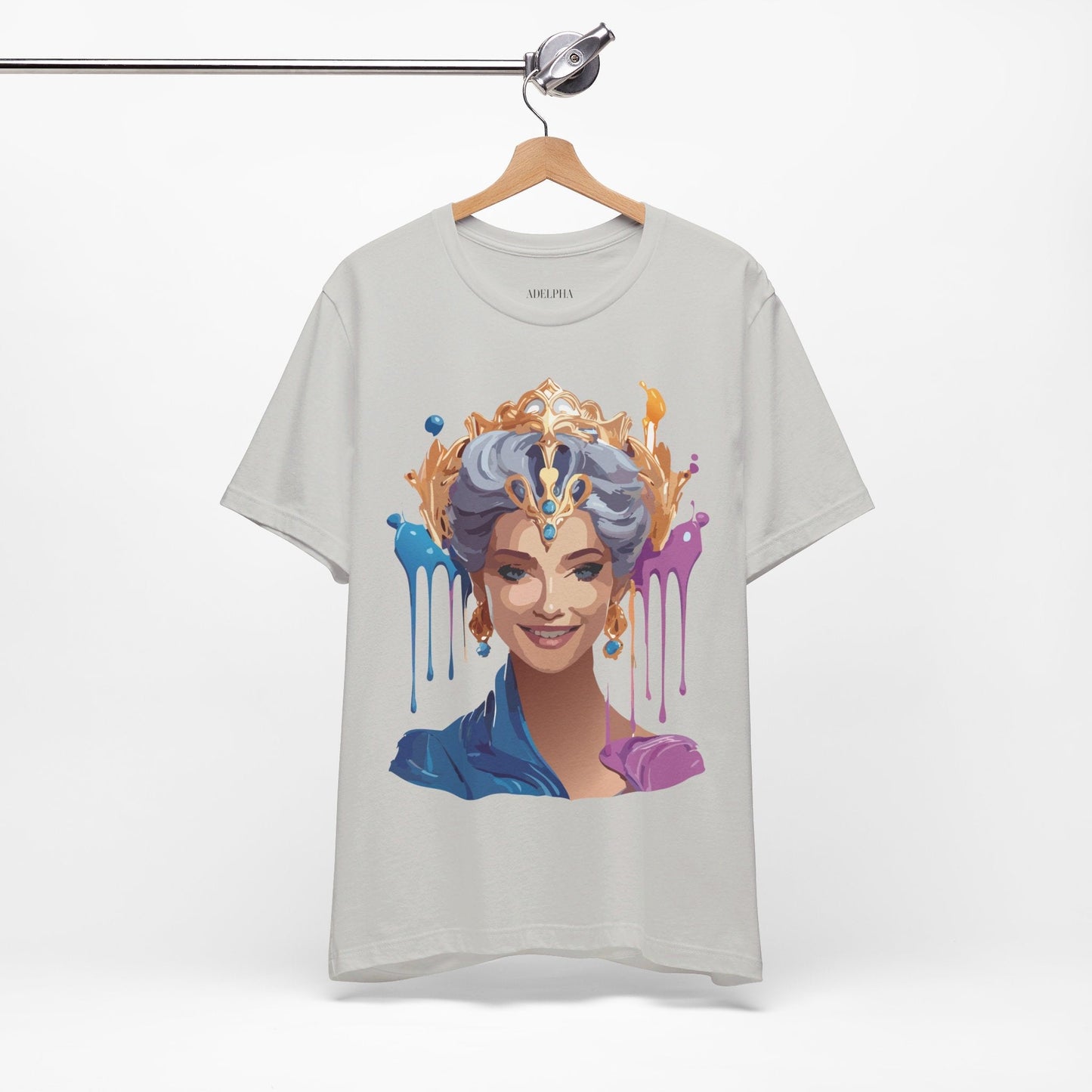 Queen Graphic Tee Unisex Jersey Short Sleeve Adelpha Art Design Vintage Inspired