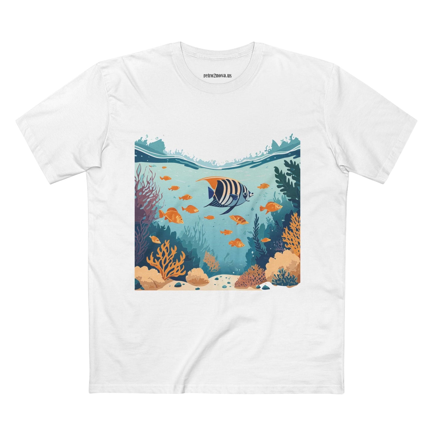 Ocean Pacific Unisex Premium Cotton Art Tee OP 7 Original Design Retro2Nova Collection