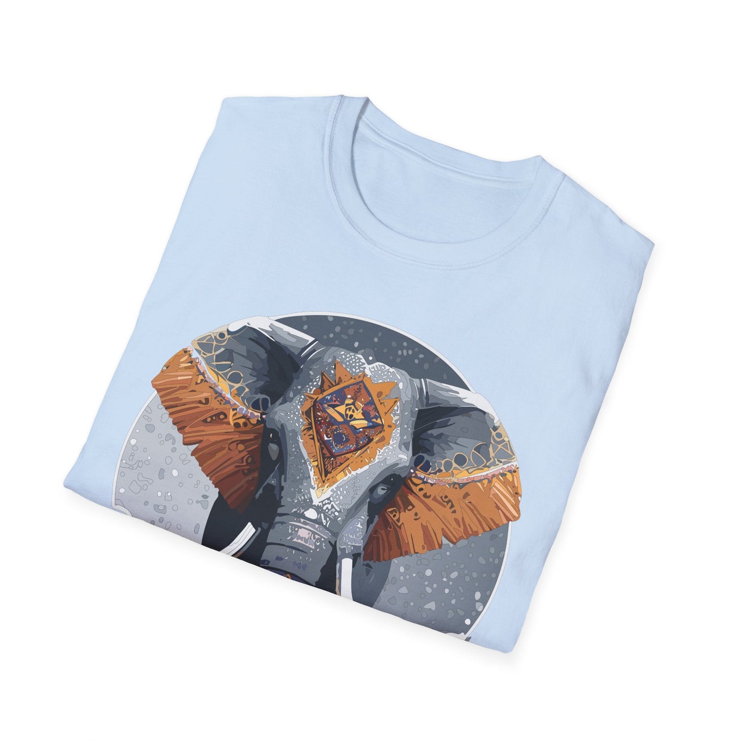 Elephant T Shirt Unisex Short Sleeve Tee SoftStyle Gildan 64000 One Hundred Percent Cotton