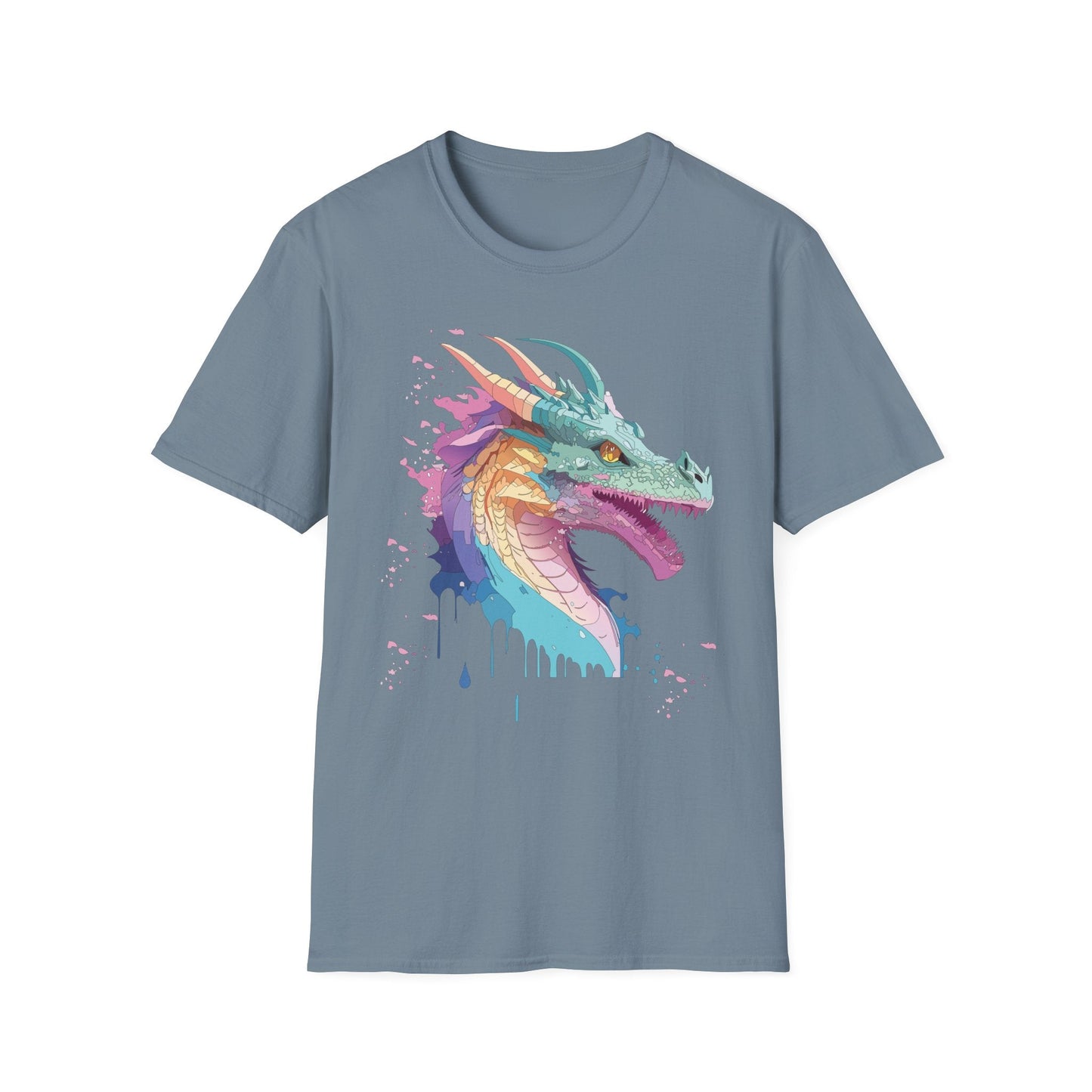 Dragon Graphic T Shirt Unisex Animal Shirt Cotton Softstyle Tee For Everyday Comfort