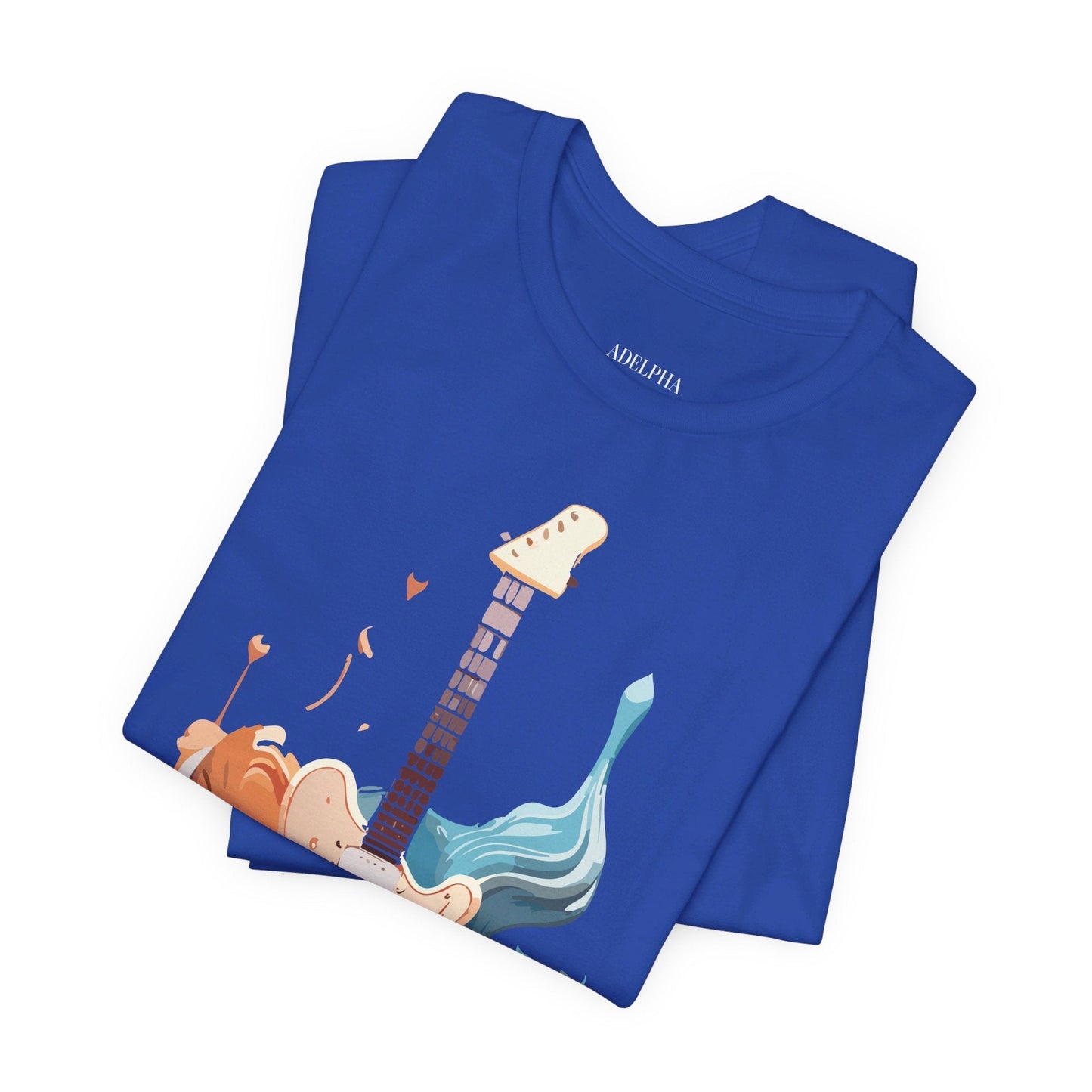 Adelpha Vintage Inspired Graphic Music T Shirt Unisex Short Sleeve Tee For Everyday Wear