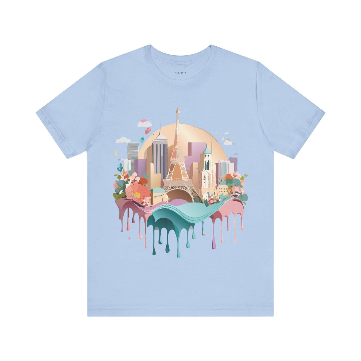 Unisex Cotton Bella+Canvas Tee with Paris