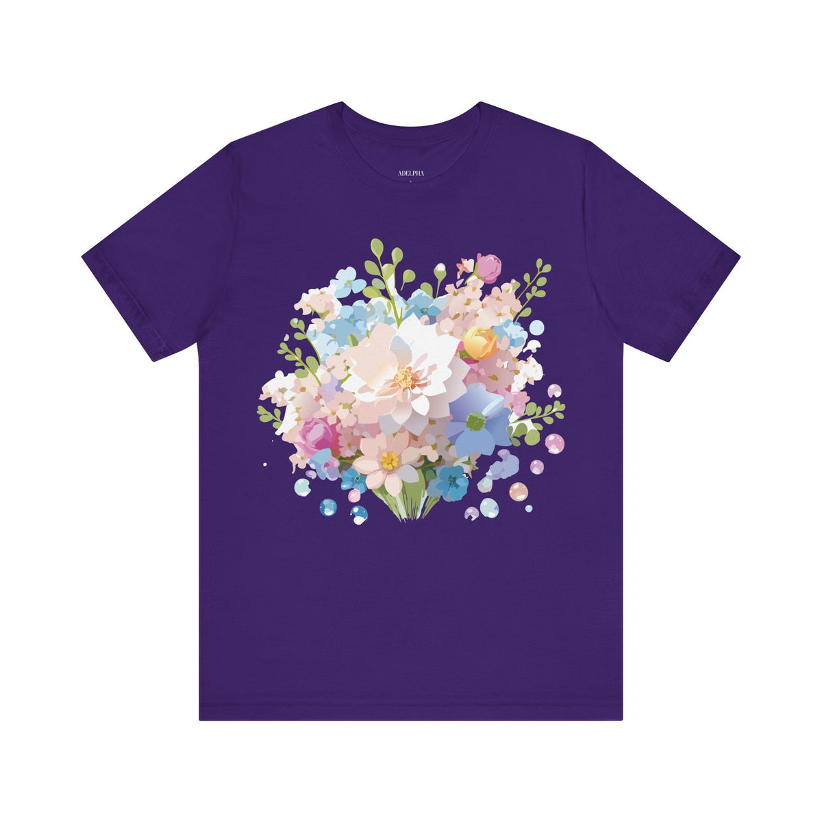 Floral Graphic Tee Shirt - Bella+Canvas Unisex 100 Cotton 5